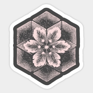 Geometric Snowflake Sacred Geometry Winter Art Sticker